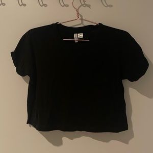 Black Crop T Shirt